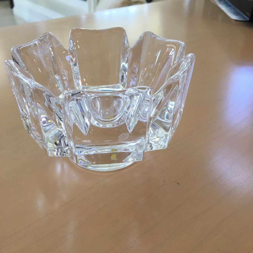Orrefors Crystal Bowl with signature